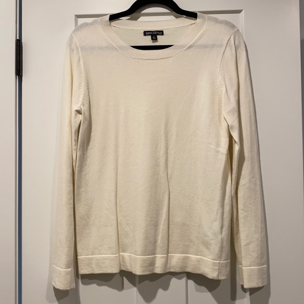 Jcrew Cotton/Wool Blend Crew Neck Sweater